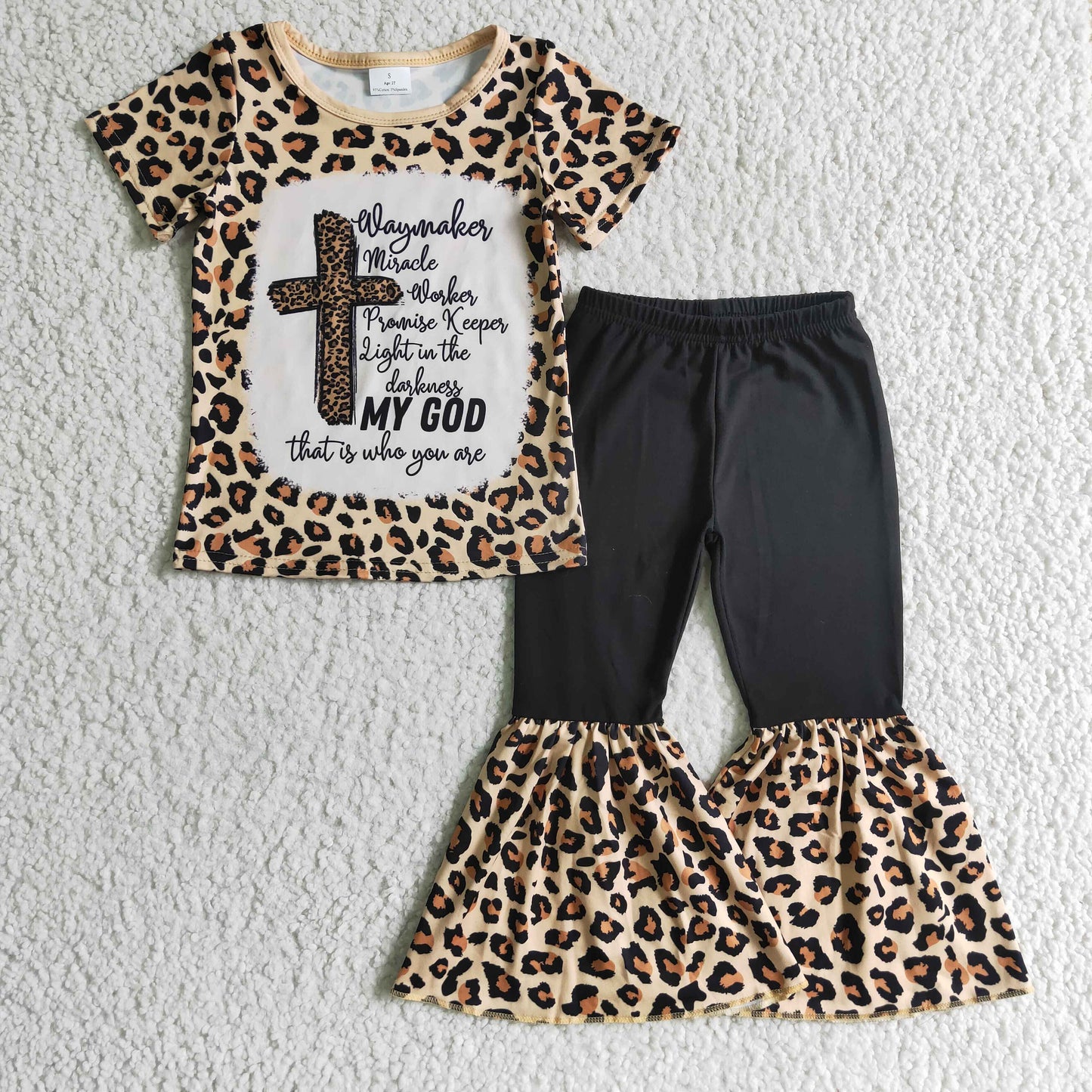 Girls Cross Leopard Outfits