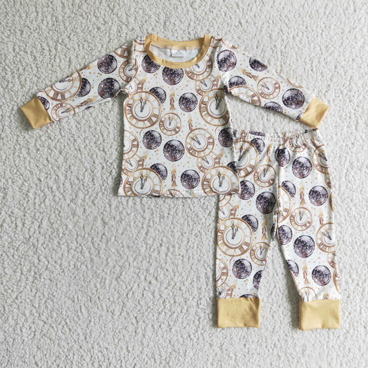 Boys Clock Pajamas