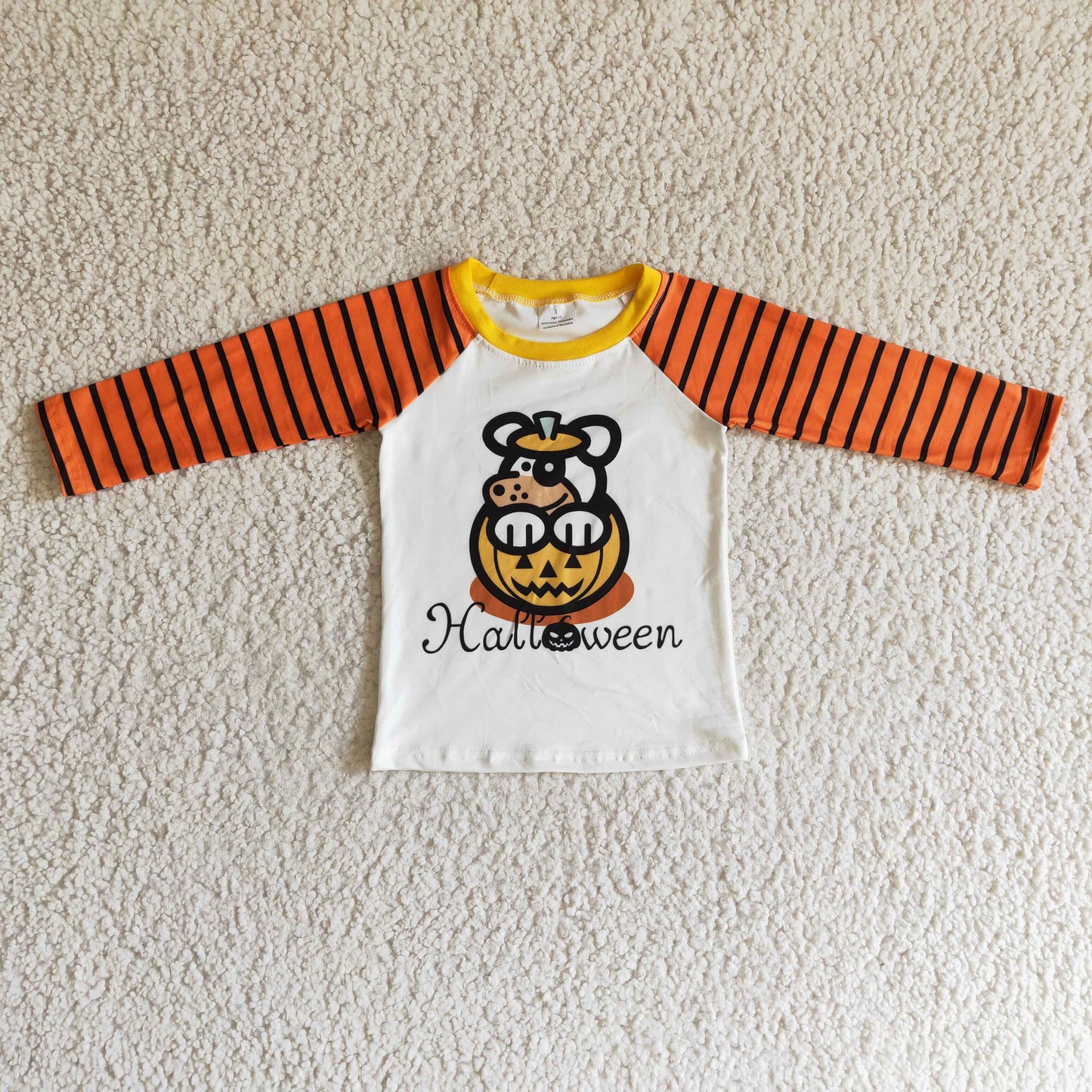 Boys Halloween Cartoon Top Shirt Long Sleeves