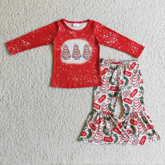 5.5 GLP0272 Girls Christmas Tree Red Outfits