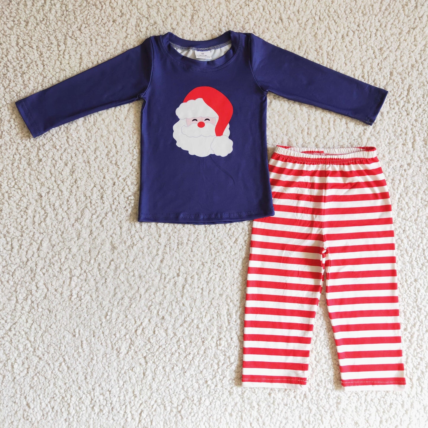 Boys Christmas Santa Navy Outfits