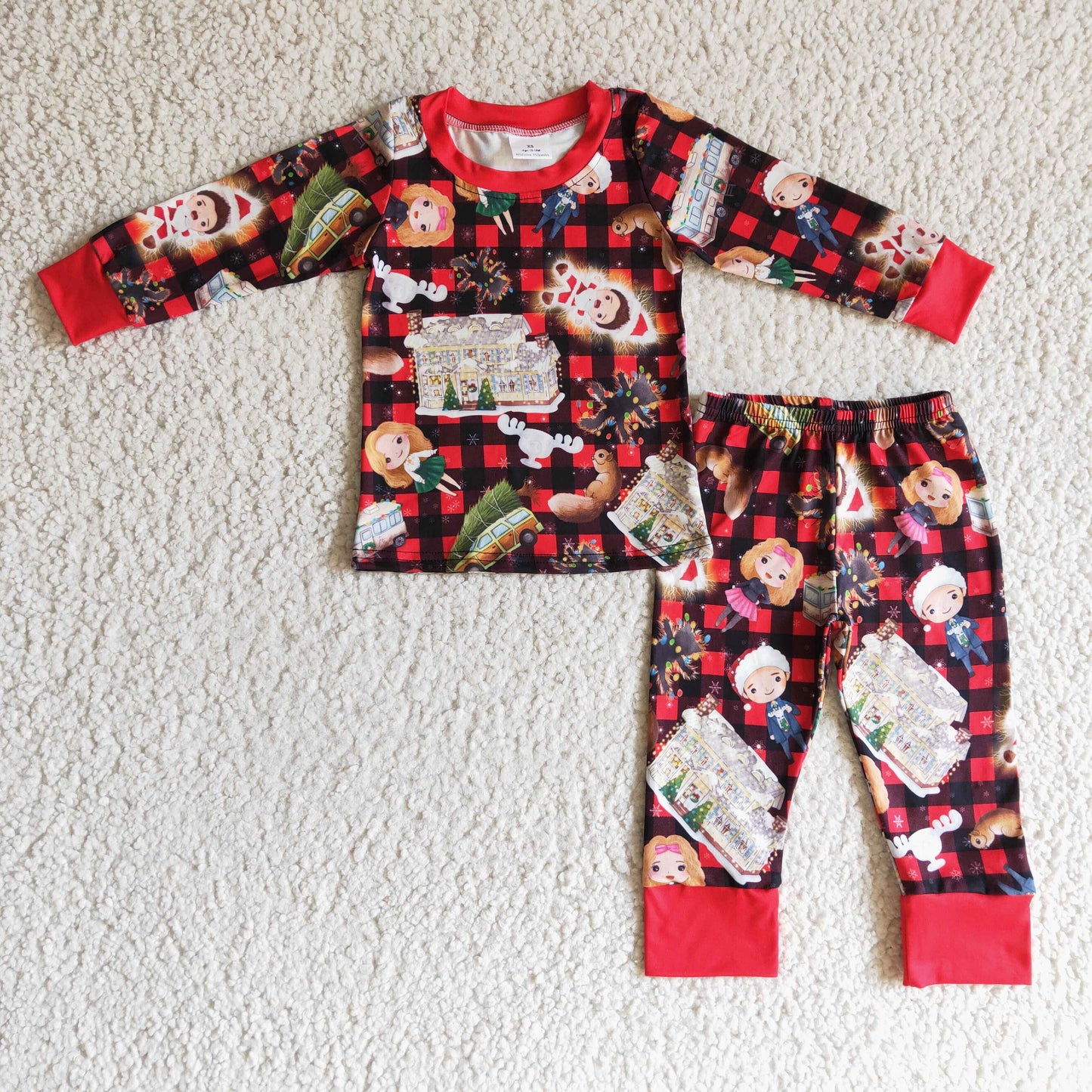 Boys Christmas Cartoon Pajamas