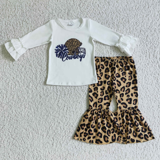 Girls Cowboy Leopard Outfits