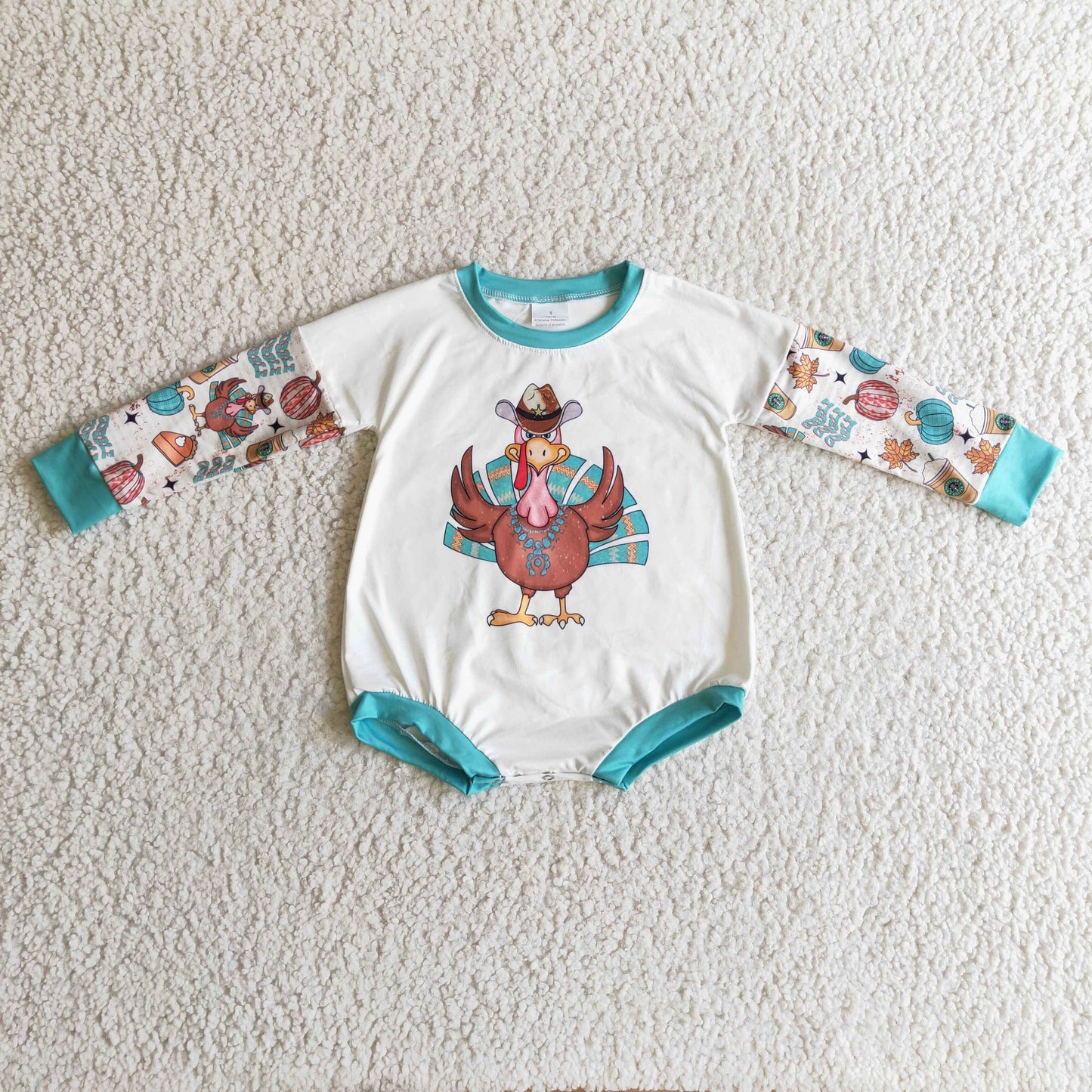 Baby Turkey Rompers Long Sleeves