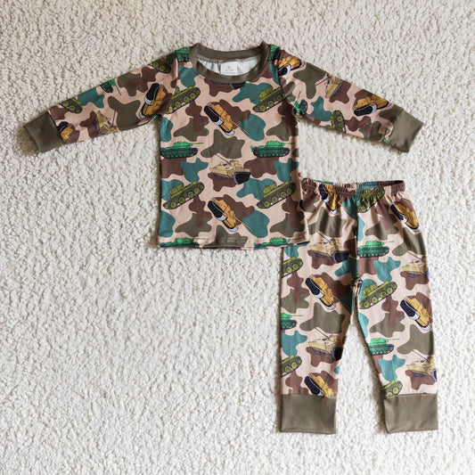 Boys  Camo Tanks Pajamas