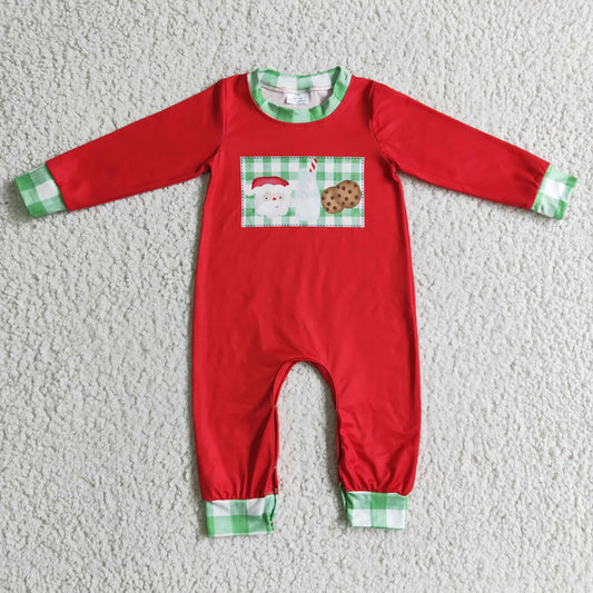 Boys Christmas Cookies Rompers