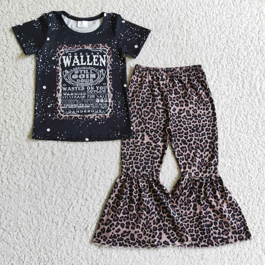 Girls Black Leopard Outfits