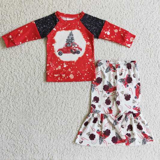 Girls Christmas Tree Red Outfits