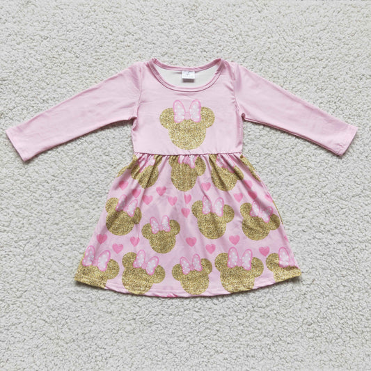 Girls Pink Cartoon dress