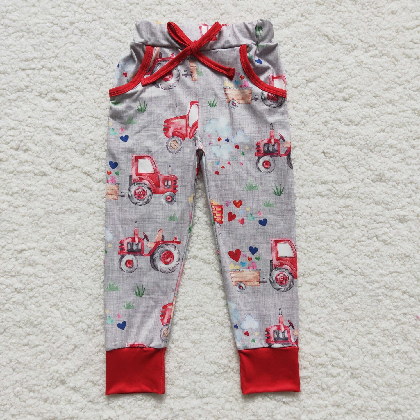 Boys Valentine Tractor Pants Joggers