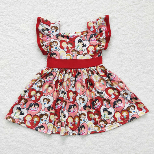 Girls Valentine Red Dress