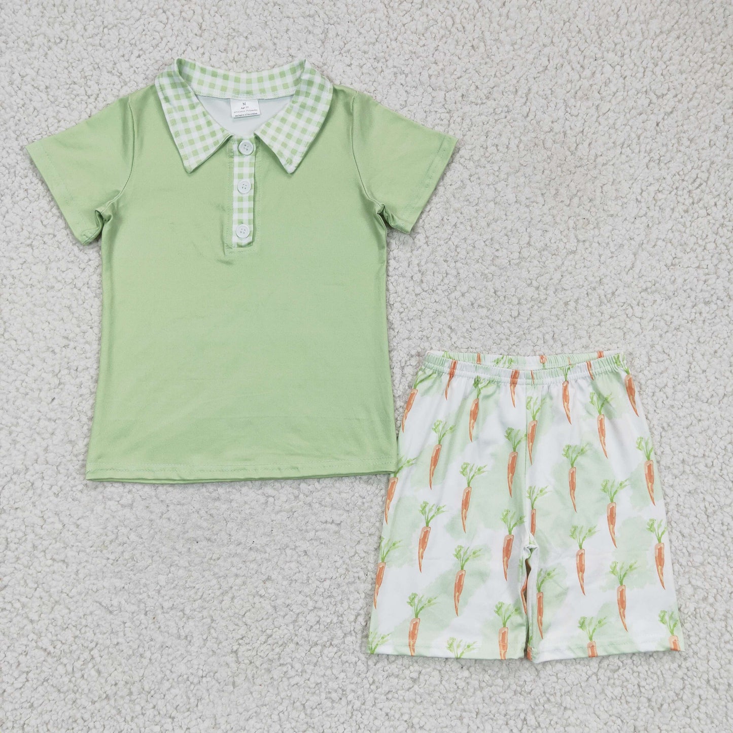 Boys Easter Carrot Green Outfits