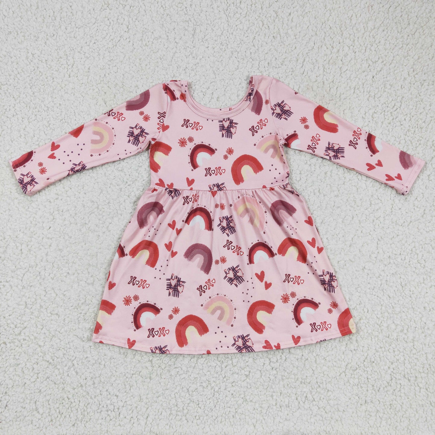 Girls Valentine Pink Dress