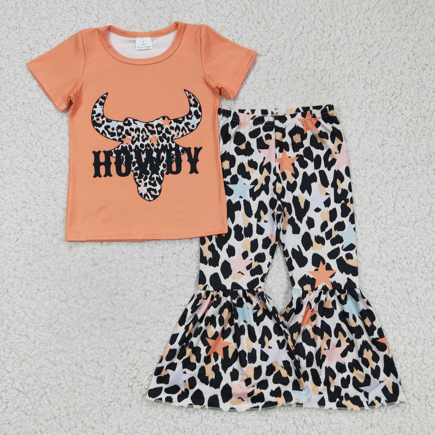 Girls Cow Howdy Outfits