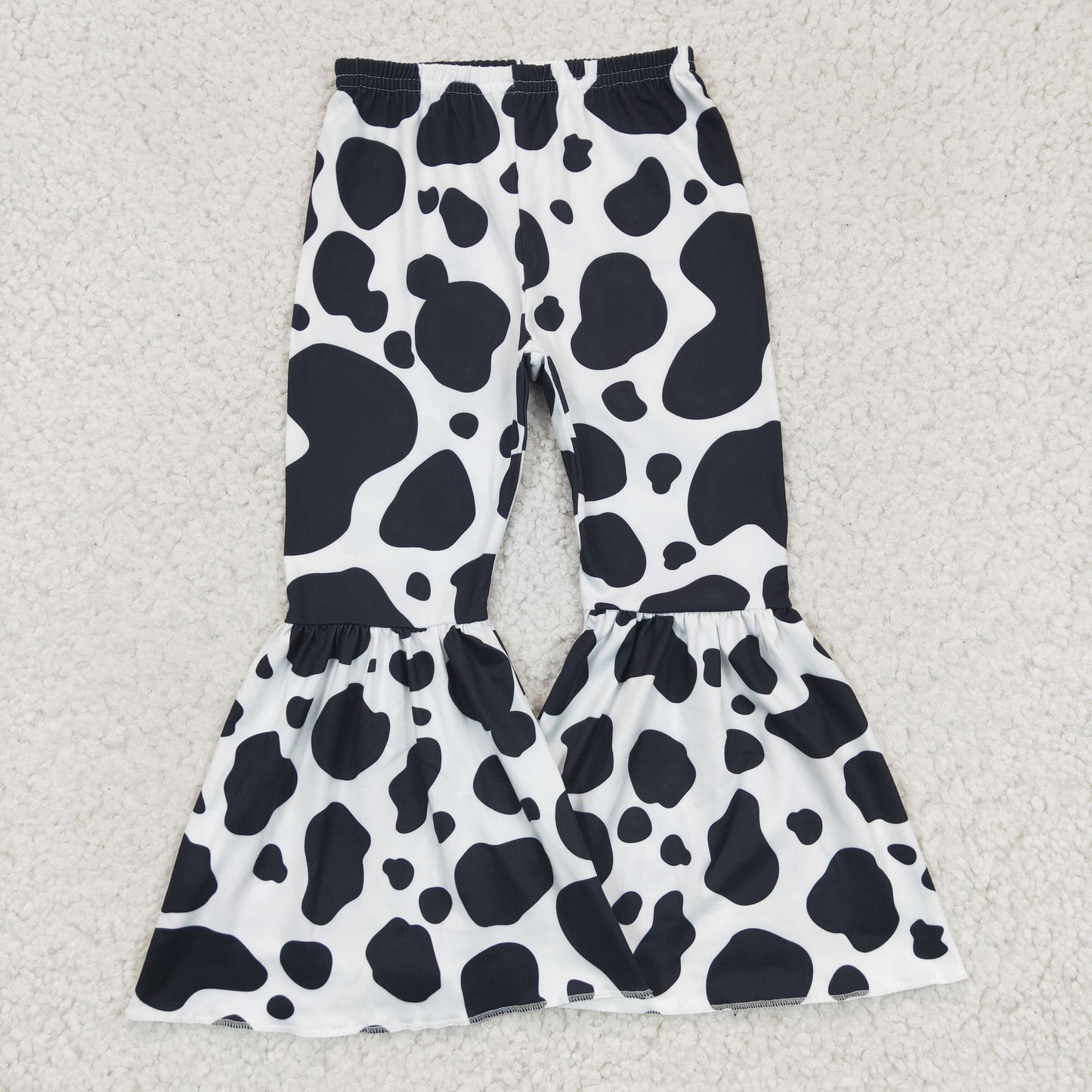 Girls Cow Bell Bottom Pants