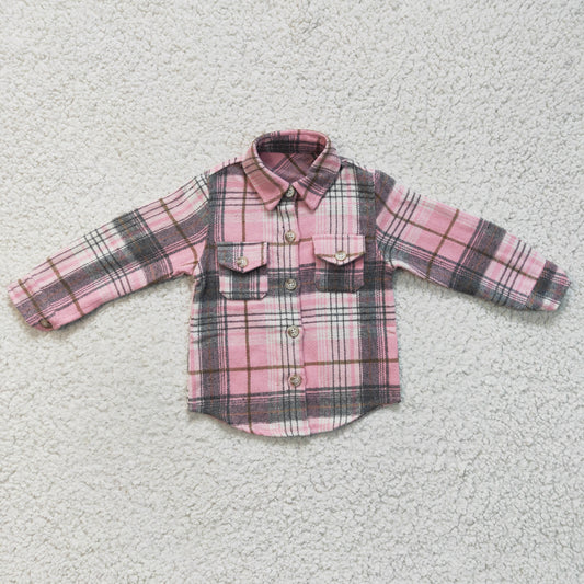 Boys Plaid Shirt flannel Jacket