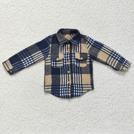 Boys Plaid Shirt flannel Jacket