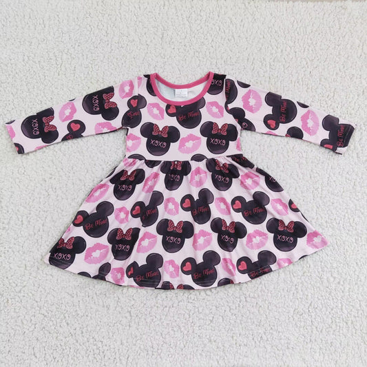 Girls Valentine Cartoon Dress