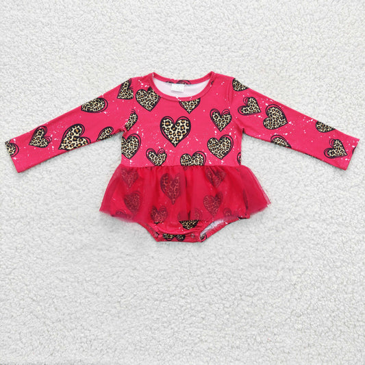 Girls Valentine Loving Heart Rompers