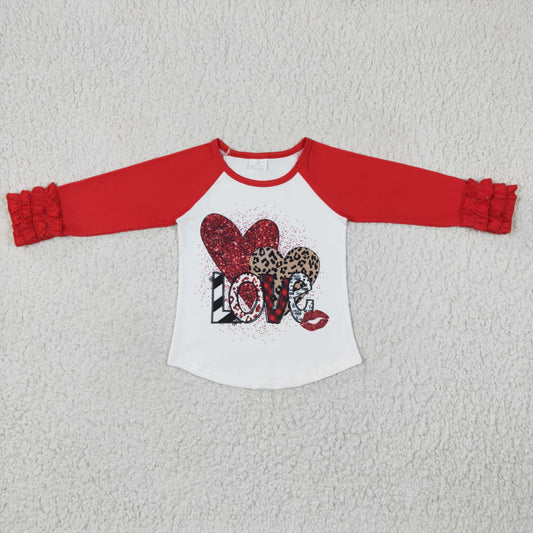 Girls Valentine Love Top Shirt