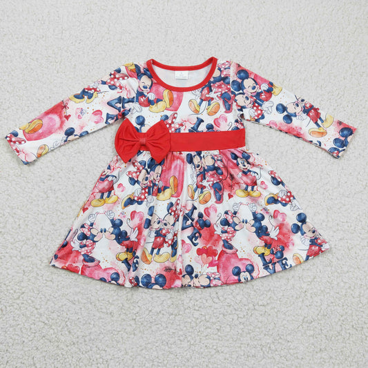 Girls Valentine Cartoon Dress