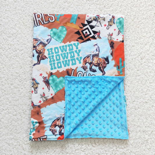 Baby Cowgirl blue Blankets