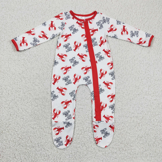 Boys Crawfish Zip Rompers