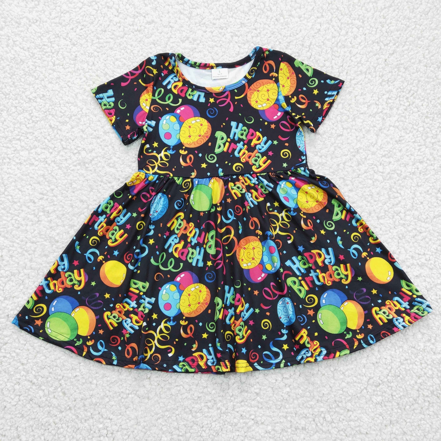 Girls Happy Birthday Dress