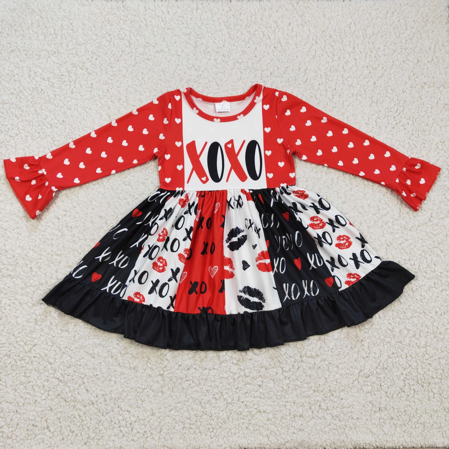 Girls Valentine XOXO Dress