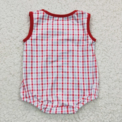 Baby Boys Crab Red Romper Embroidery