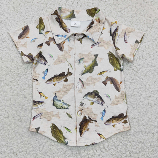 Boys Fishing Summer Top Shirt