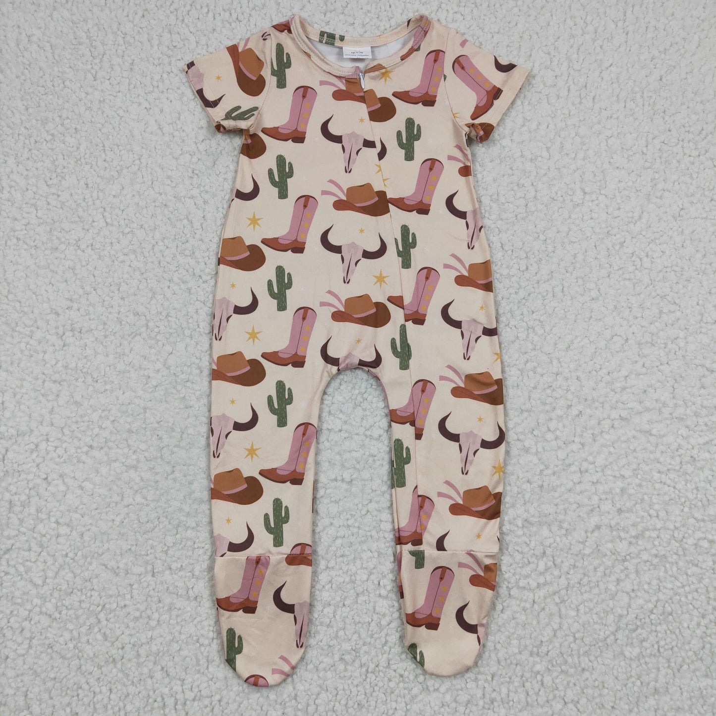 Baby Cow Boots Zipper Sleeper