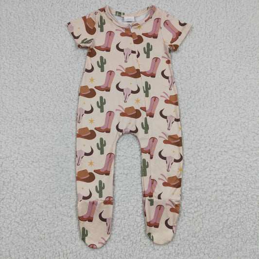 Baby Cow Boots Zipper Sleeper