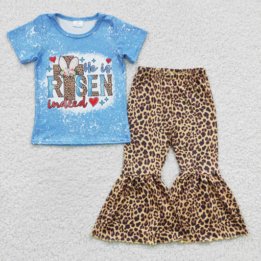 Girls Easter Risen Leopard Outfits