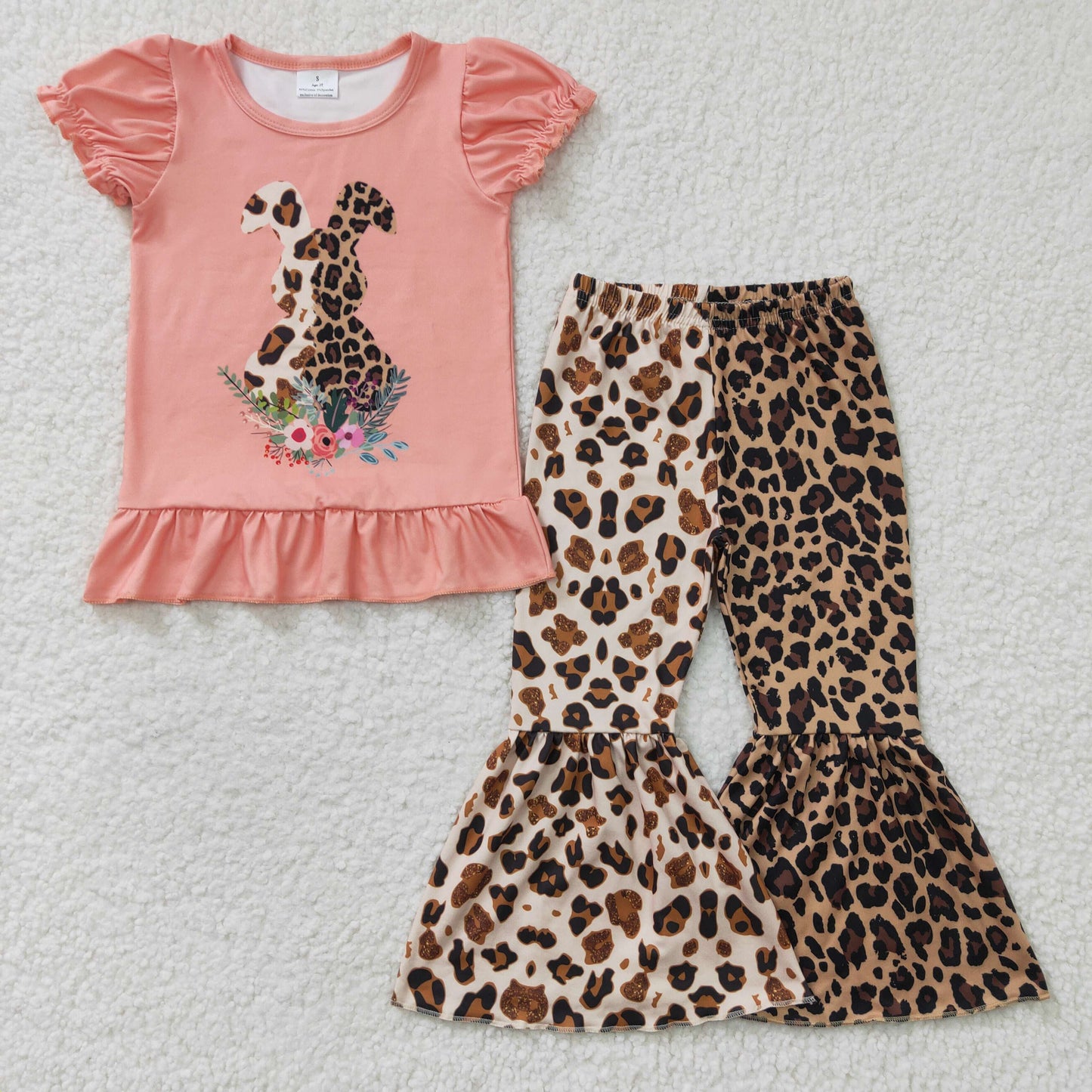 Girls Easter Bunny Leopard Outfits