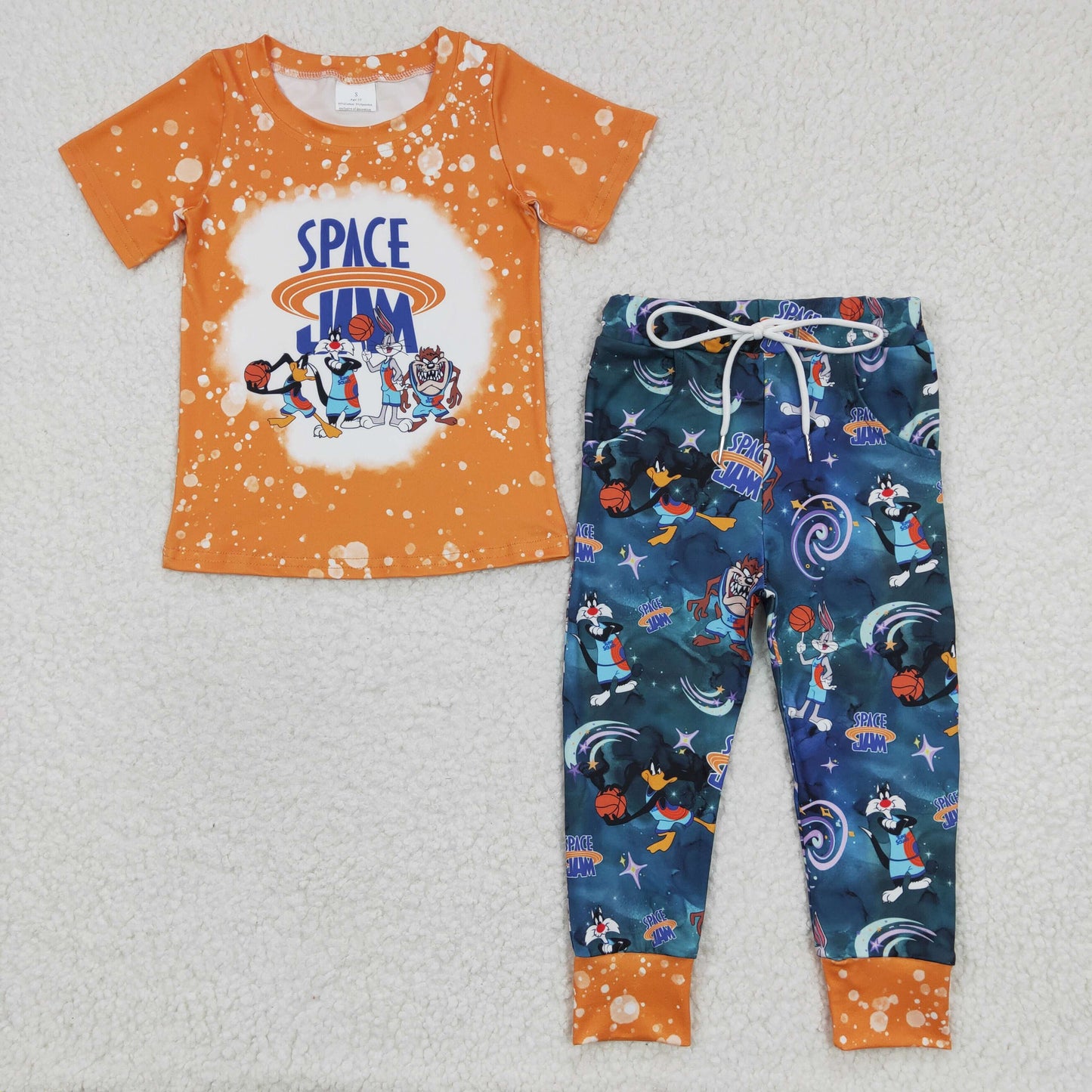 Boys Cartoon Space Outfits