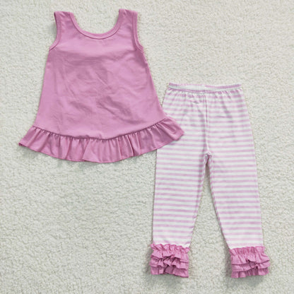 Girls Pink Ruffle Outfits