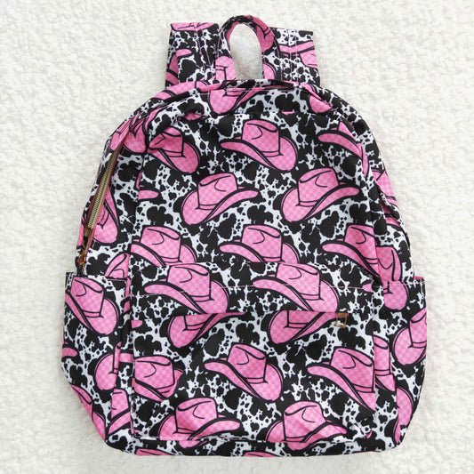 Hat Print Backpack  10 * 13.9 * 4 inches