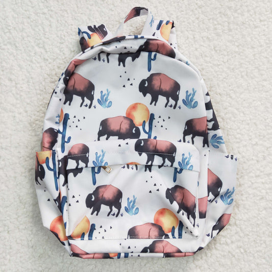 Cow Cactus Print Backpack  10 * 13.9 * 4 inches