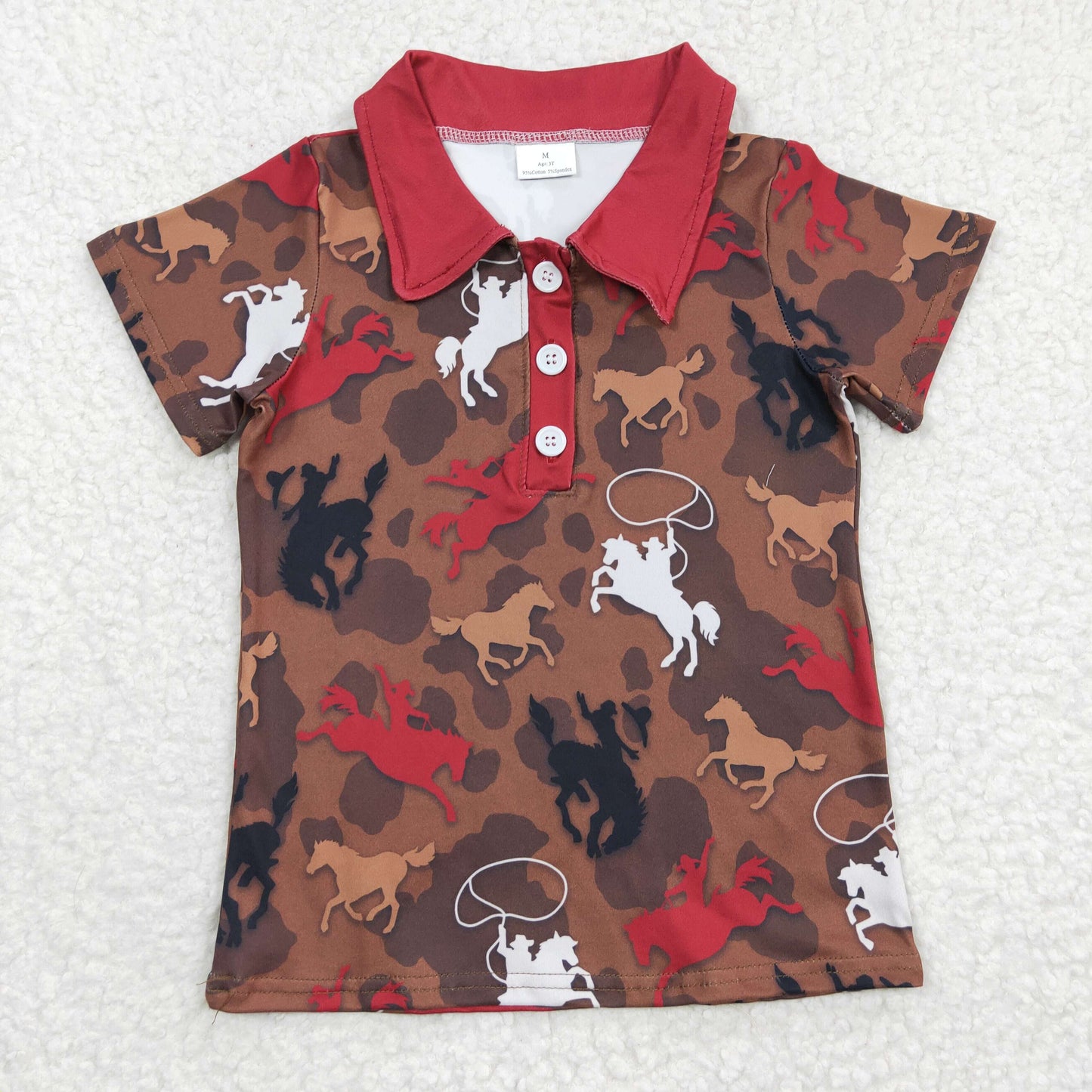 Boys Cow Summer Top Shirt