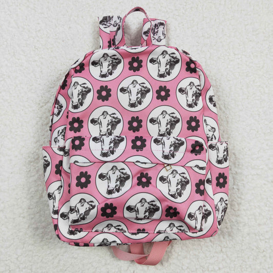 Pink Cow Print Backpack  10 * 13.9 * 4 inches