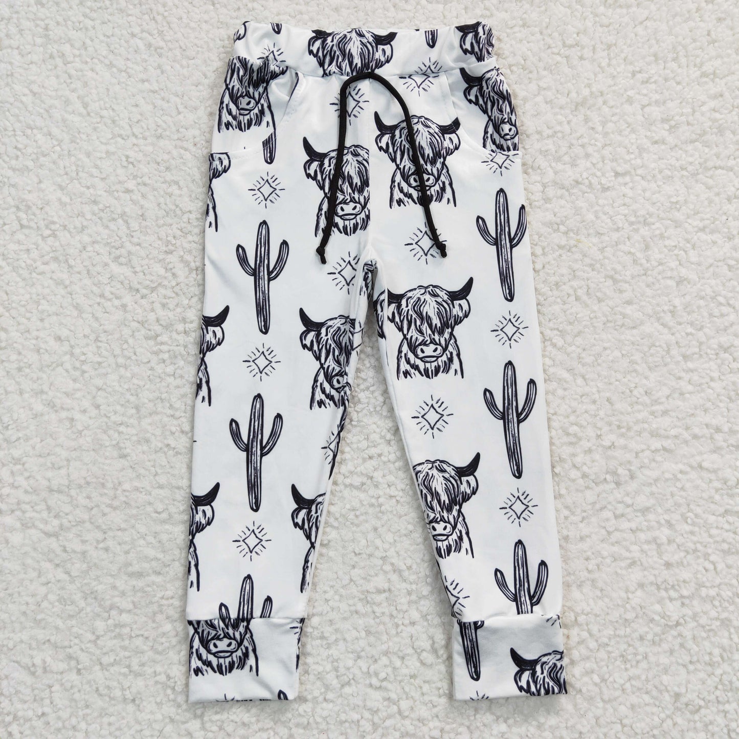 Boys Cow Cactus Pants Joggers