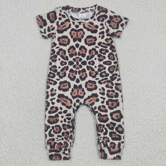 Baby Brown Leopard Rompers