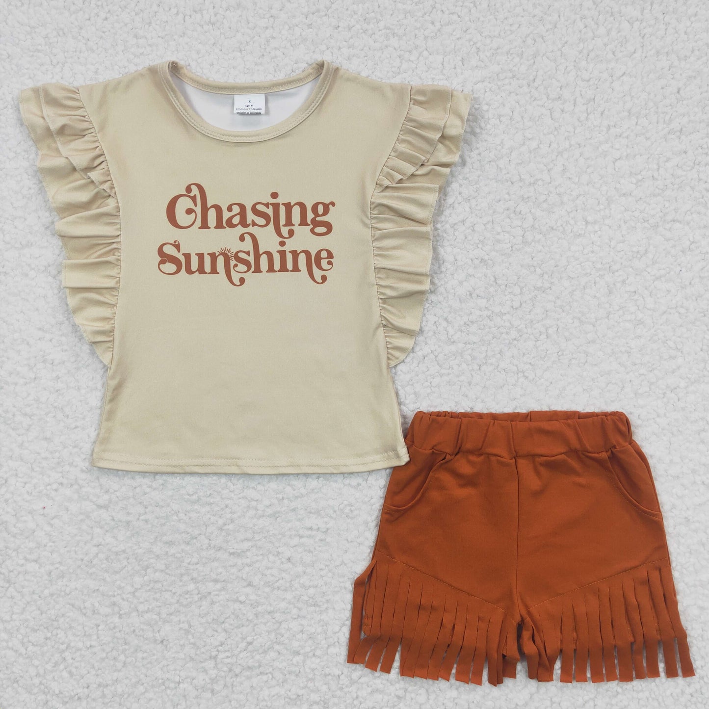 Girls Chasing Sunshine Outfits Short Sleeves