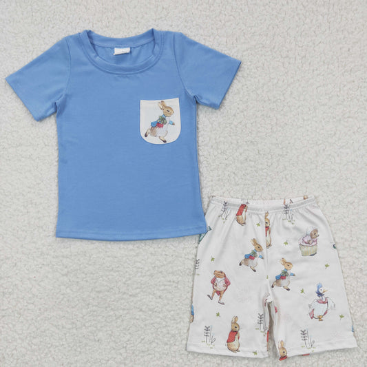 Boys Easter Bunny Blue Outfits