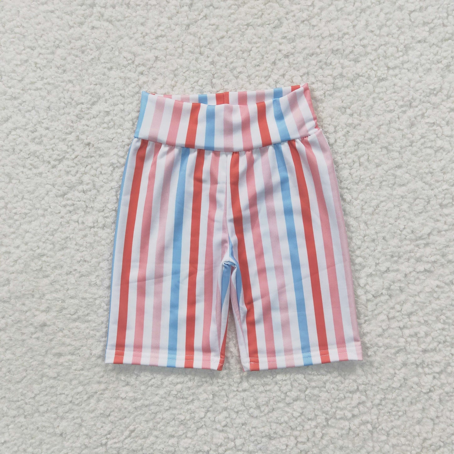 Girls Stripe biker shorts