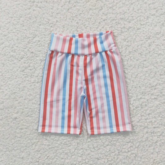 Girls Stripe biker shorts