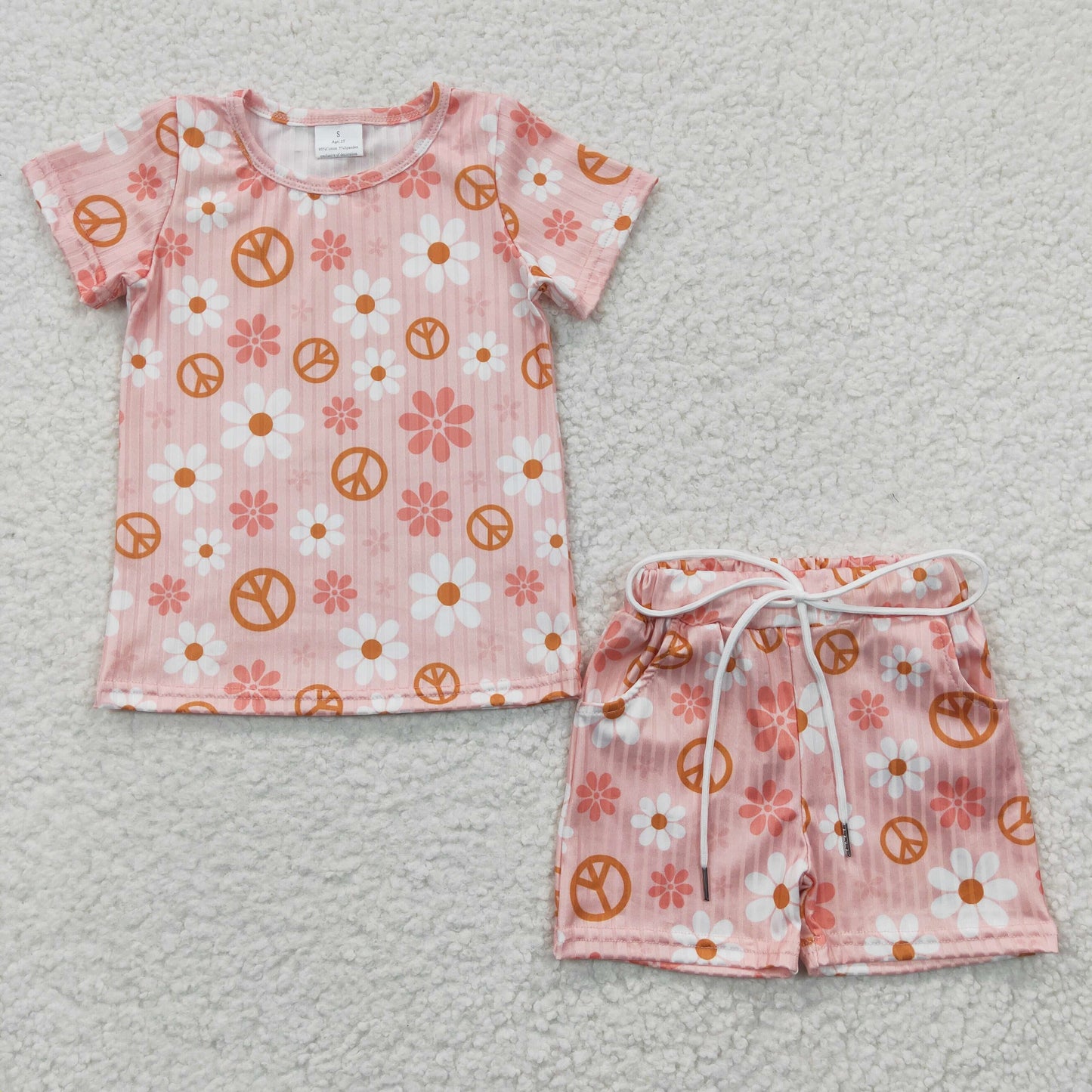 Girls Floral Summer Pajamas