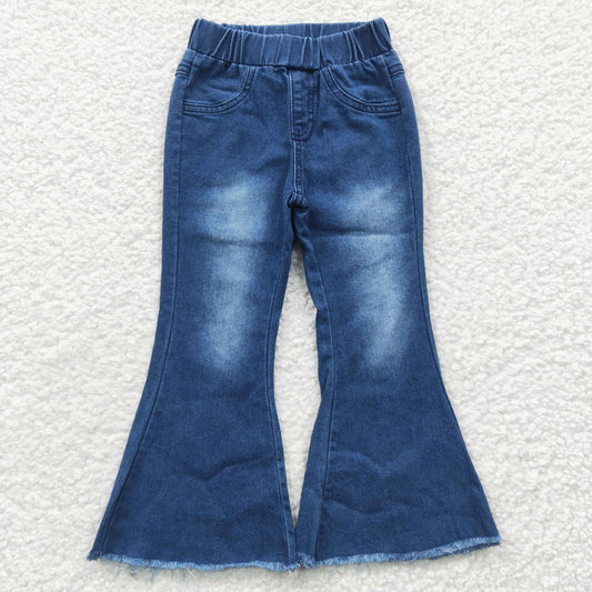 Girls Blue Jeans Bell Bottom Pants