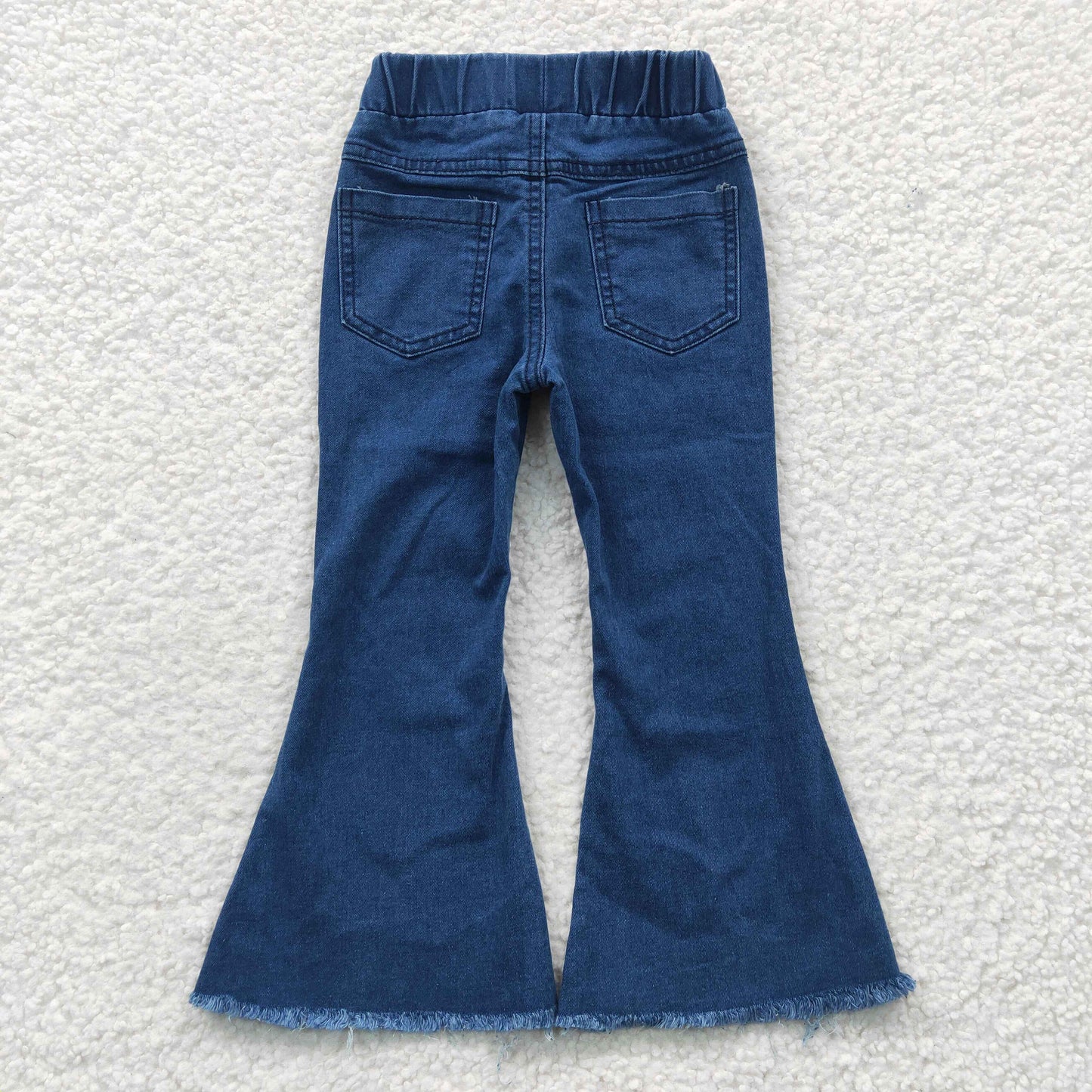 Girls Blue Jeans Bell Bottom Pants